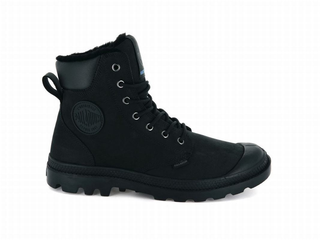 Palladium Pampa Sport Cuff Wps Damen Stiefel Wasserdicht Schwarz ||958416-XKT||